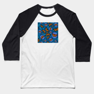 Monarch Butterfly Garden Baseball T-Shirt